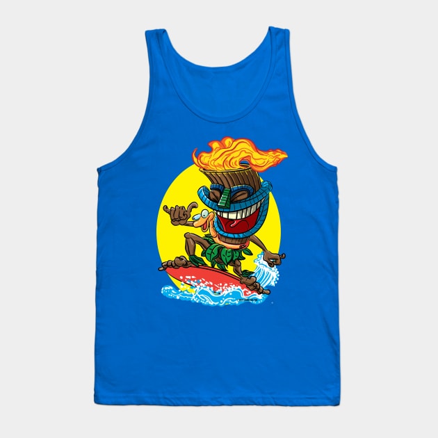 Tiki Time Surfer Tank Top by eShirtLabs